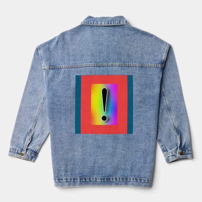 Ausrufezeichen! Jeansjacke (Rückseite)