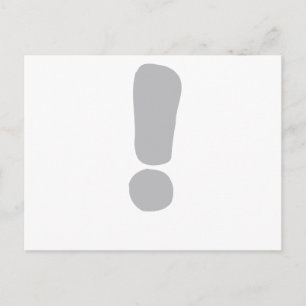 Ausrufezeichen ! postkarte