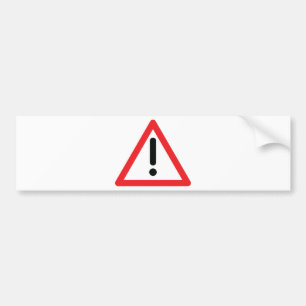 Ausrufezeichenverkehrsikone Autoaufkleber