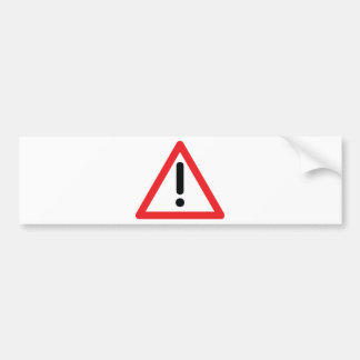 Ausrufezeichenverkehrsikone Autoaufkleber