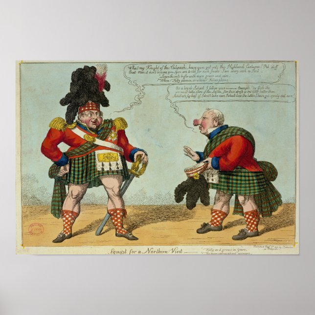 Ausrüstung für einen Nordbesuch, 1822 Poster (Vorne)