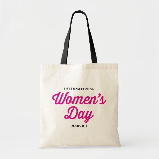 Aussagen-Taschen-Tasche der rosa internationalen Tragetasche (Vorne)