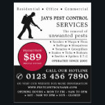 Ausscheider, Werbung für Schädlinge und Kontrollen Flyer<br><div class="desc">Exterminator,  Pest Kontrolle Werbung Flyer durch den Business Card Store.</div>