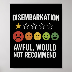 Ausschiffung - Schrecklich Würde Nicht Empfehlen 1 Poster