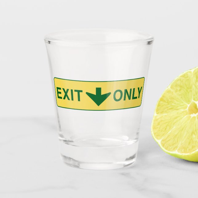 AUSSCHLIESSEND NUR Glattglas - Fett-Bogenware Schnapsglas (Vorderseite)