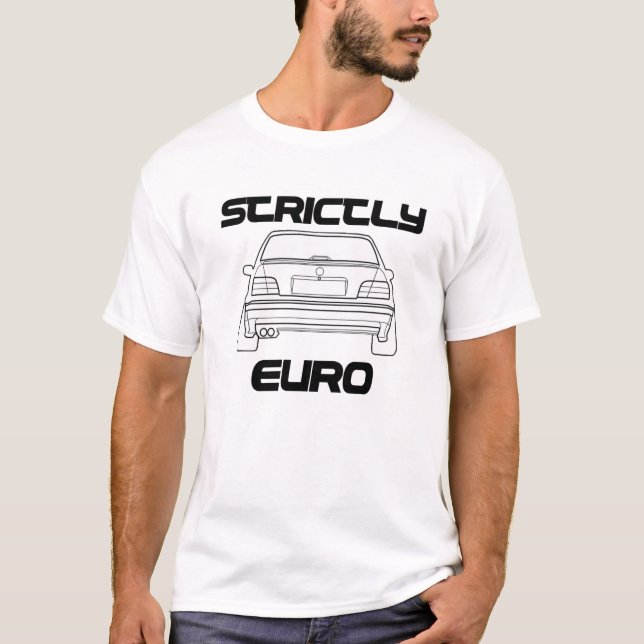 Ausschließlich Euro-Weiß-T-Shirt BMWs E36 T-Shirt (Vorderseite)