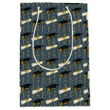 Ausschmückung Blau und Gold Abschluss