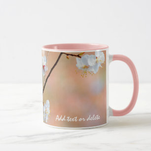 Ausschneiden japanischer Aprikosenblüten Tasse
