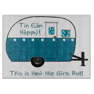 AUSSCHNITT-BRETT Vintager Camper Schneidebrett