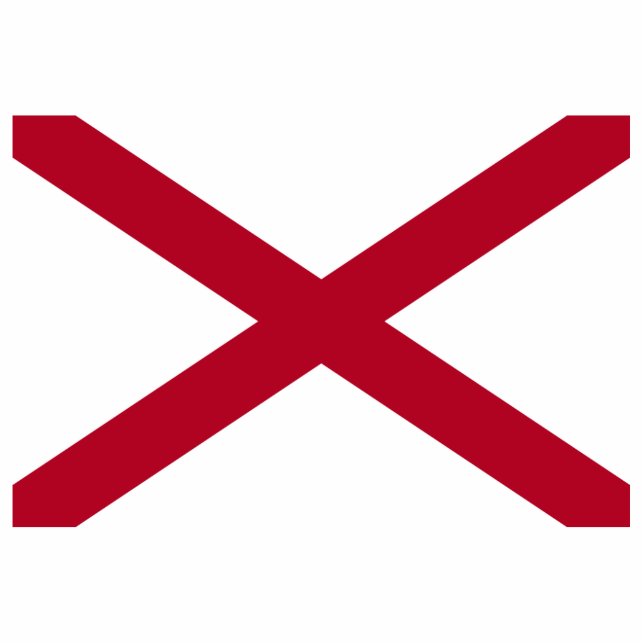Ausschnitt der Alabama-Flagge (Vorne)