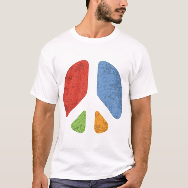 Ausschnitt-Frieden T-Shirt (Vorderseite)