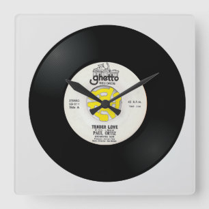Ausschreibung Liebe 45 U/min Acrylmauer Quadratische Wanduhr