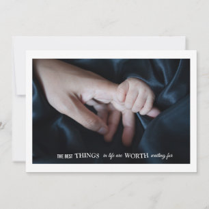 Ausschreibung Touch Foto Geburtsankündigung Ankündigung