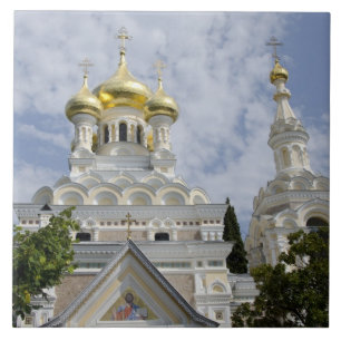 Außen der Kathedrale St. Alexander Nevsky Fliese