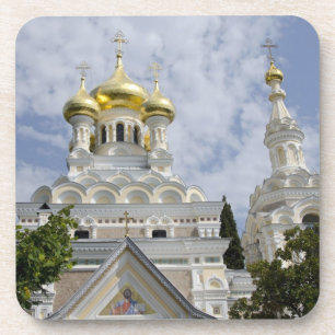 Außen der Kathedrale St. Alexander Nevsky Getränkeuntersetzer