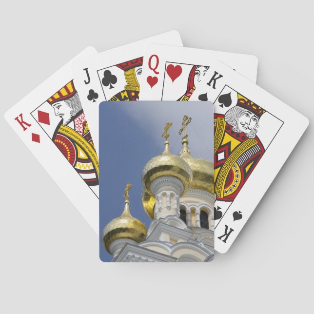 Außen der Kathedrale St. Alexander Nevsky Spielkarten (Rückseite)
