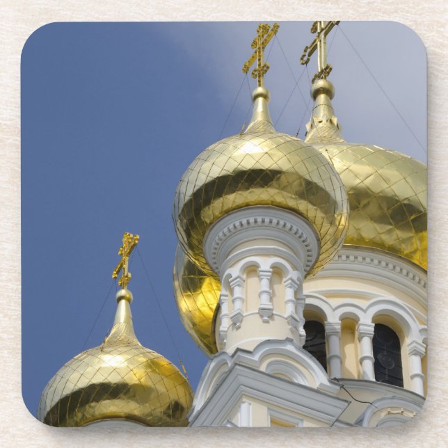 Außen der Kathedrale St. Alexander Nevsky Untersetzer (Vorderseite)