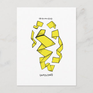 Außen/innen. Ein Abstrakter. Postkarte