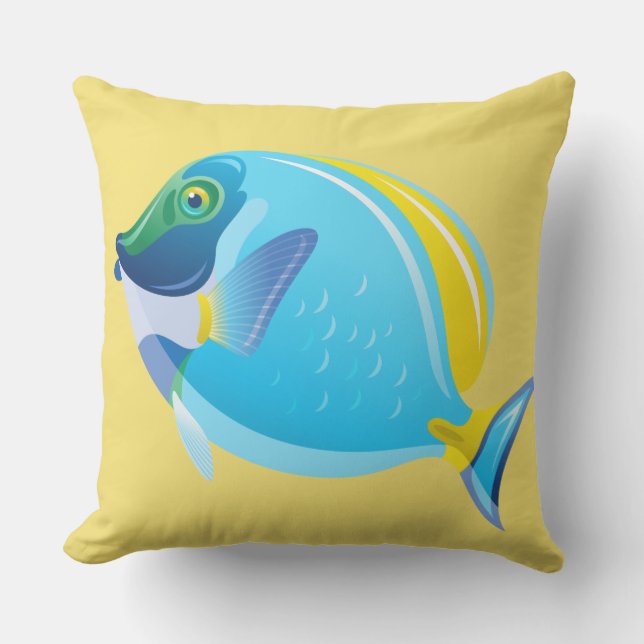 Außen-Throw Kissentropischer Fisch Kissen Für Draußen (Vorderseite)