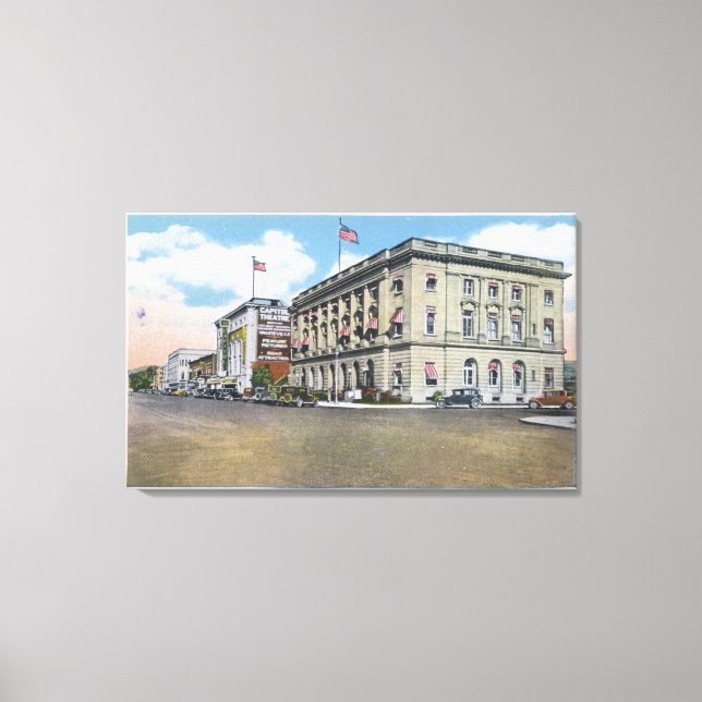 Außenansicht Bundesstaatliches Bldg, Hauptstadt Th Leinwanddruck (Vorderseite)