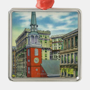 Außenansicht der alten Südkirche Ornament Aus Metall