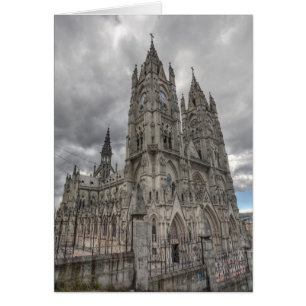 Außenansicht der Basilika in Quito, Ecuador