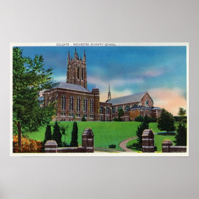 Außenansicht der Colgate Divinity School Poster (Vorne)