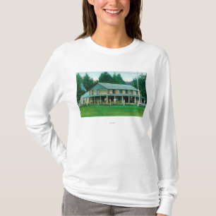 Außenansicht der Elch-Nebenfluss-Taverne T-Shirt