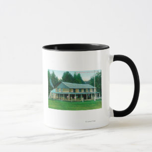 Außenansicht der Elch-Nebenfluss-Taverne Tasse