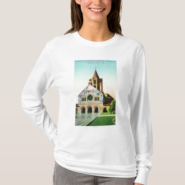 Außenansicht der Erinnerungskirche bei Stanford U T-Shirt (Vorderseite)