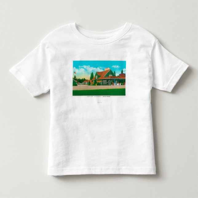 Außenansicht der Hauptstadt CottagesSalem ODER Kleinkind T-shirt (Vorderseite)
