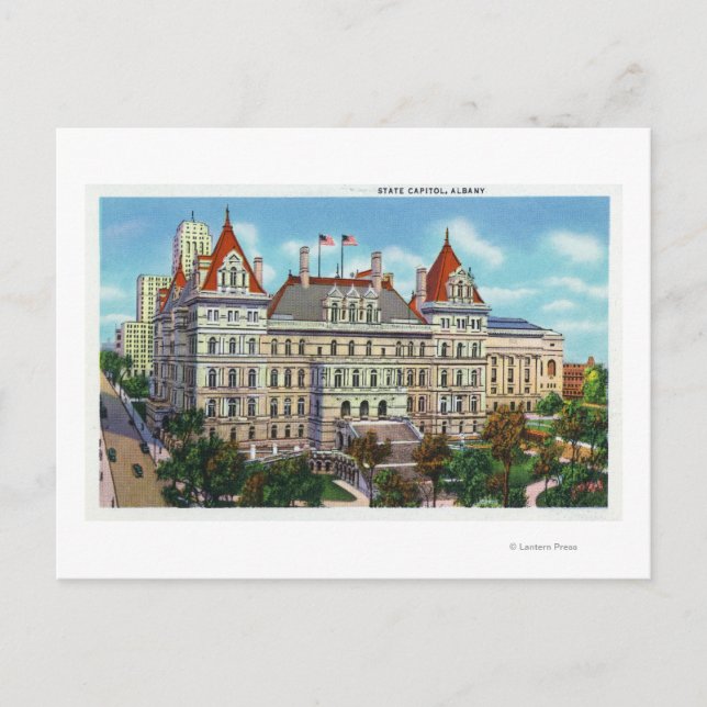 Außenansicht der Hauptstadt des Staat Postkarte (Vorderseite)