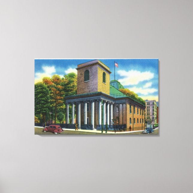 Außenansicht der Kapelle des Königs Leinwanddruck (Vorderseite)