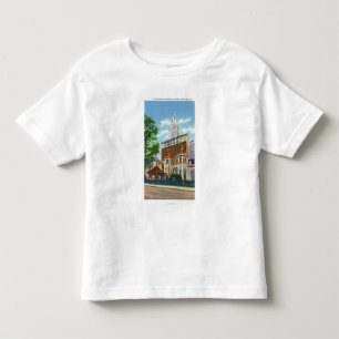 Außenansicht der kleiner Kirche um Kleinkind T-shirt