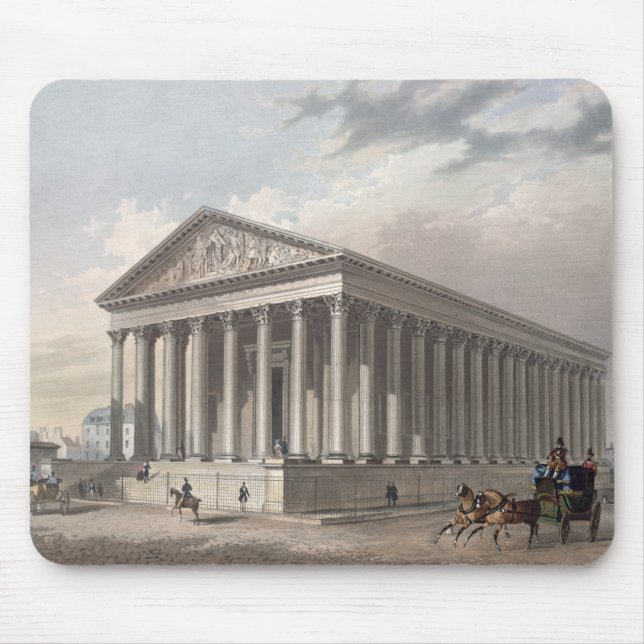 Außenansicht der Madeleines, Paris Mousepad (Vorne)