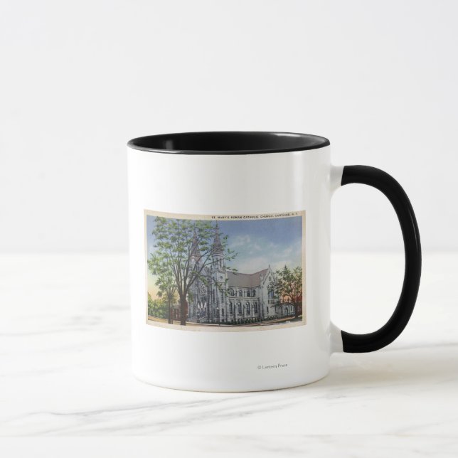 Außenansicht der Marienkirche Tasse (Rechts)