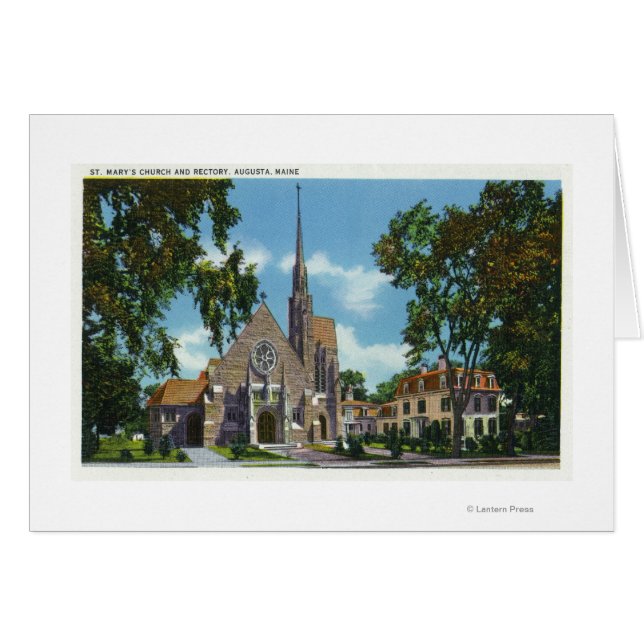 Außenansicht der Marienkirche und der Kirche (Vorderseite (Horizontal))