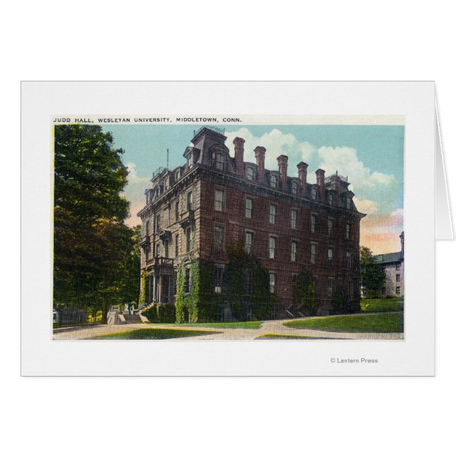 Außenansicht der Richterhalle, Universität Wesleya (Vorderseite (Horizontal))