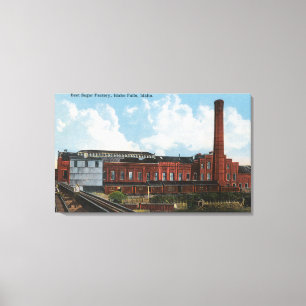 Außenansicht der Rübenzucker-Fabrik Leinwanddruck