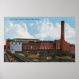 Außenansicht der Rübenzucker-Fabrik Poster