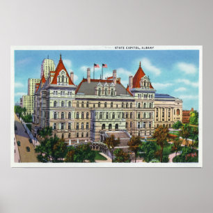 Außenansicht der Staats-Hauptstadt Poster