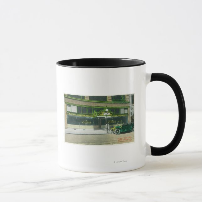 Außenansicht der Sunset Cafeteria Tasse (Rechts)