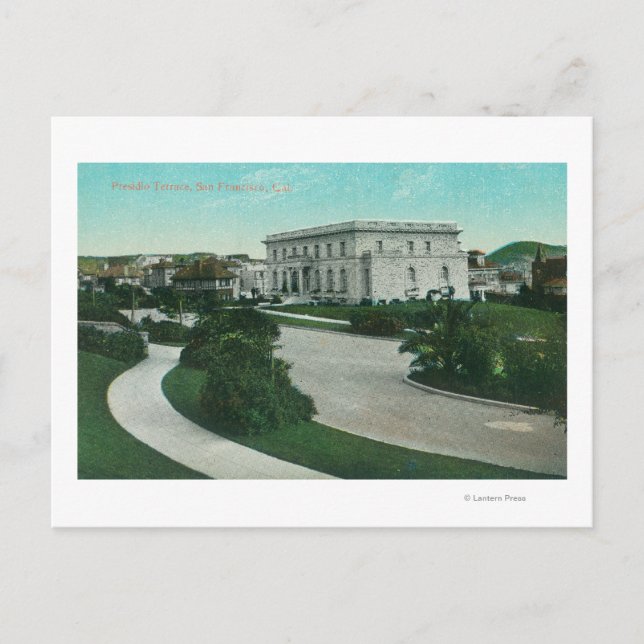 Außenansicht der Terrasse von Presidio Postkarte (Vorderseite)