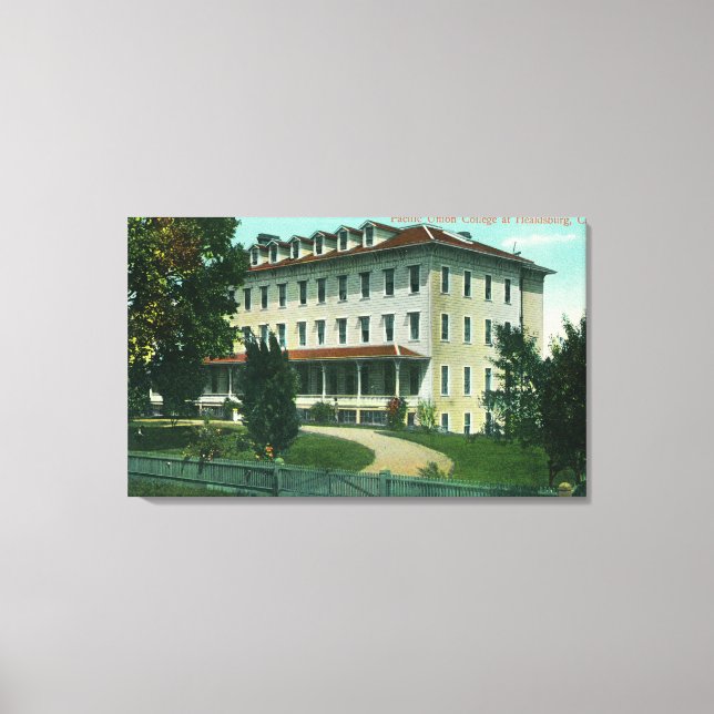 Außenansicht der Uni der pazifischen Gewerkschaft Leinwanddruck (Vorderseite)
