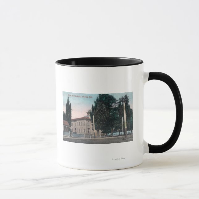 Außenansicht der West End School Tasse (Rechts)