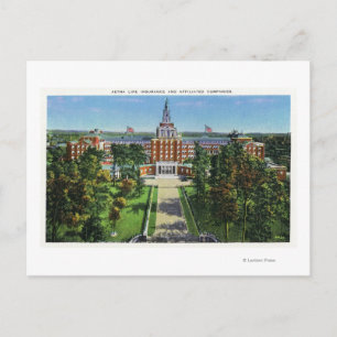Außenansicht des Aetna Life Insurance Gebäude Postkarte