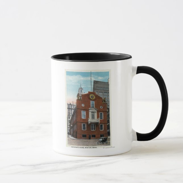 Außenansicht des alten Staat Haus Nr. 2 Tasse (Rechts)
