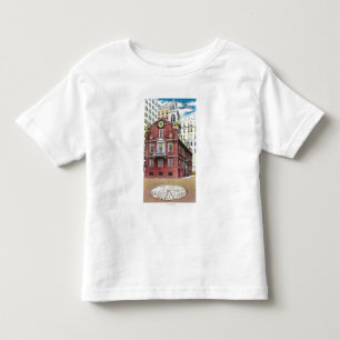 Außenansicht des alten Staats-Hauses Kleinkind T-shirt