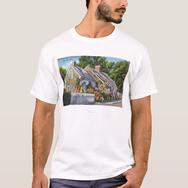 Außenansicht des ältesten Hauses in der Stadt T-Shirt (Vorderseite)