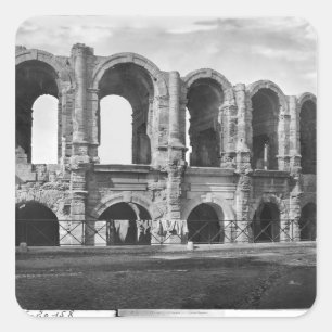 Außenansicht des Amphitheatre Quadratischer Aufkleber